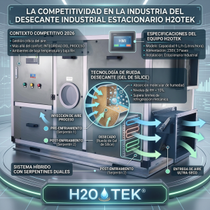 La competitividad en la industria del desecante industrial estacionario h2otek 9 Litros
