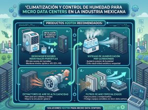 Climatización y Control de Humedad para Micro Data Centers en la Industria Mexicana