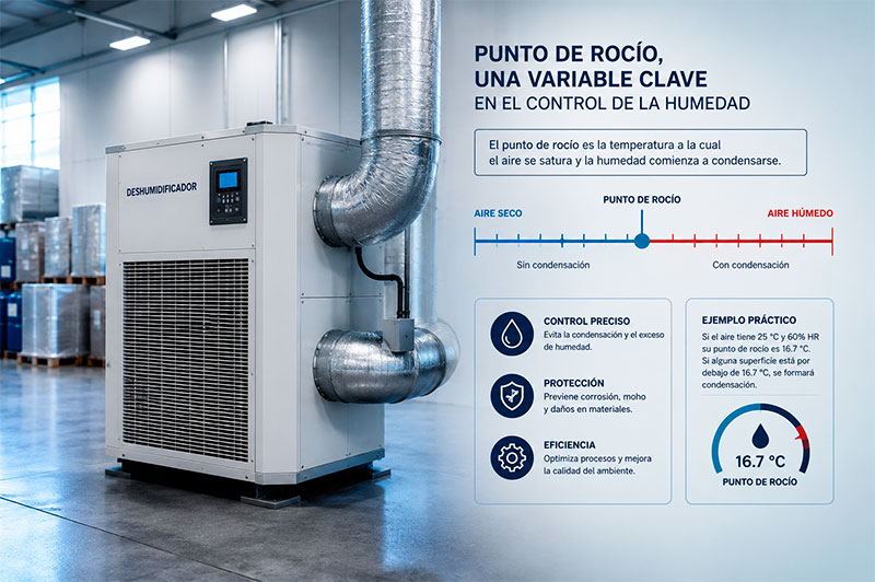 Punto de rocío, una variable clave en el control de la humedad