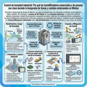Control de humedad y protección industrial: Por qué los deshumidificadores comerciales e industriales son indispensables durante la temporada de lluvias en México
