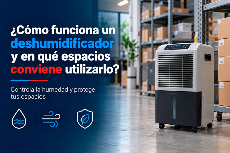 ¿Cómo funciona un deshumidificador y en qué espacios conviene utilizarlo?